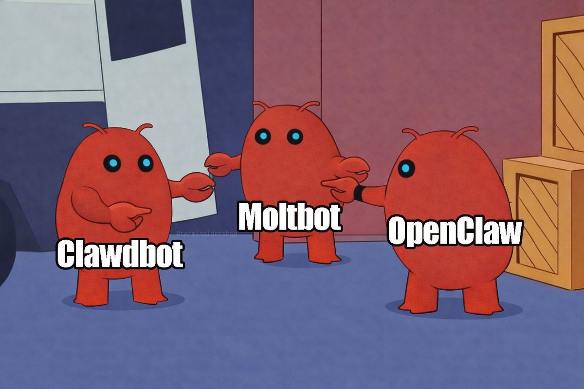 ClawdBot name fiasco screenshot
