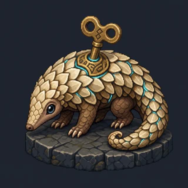 A keyback pangolin Relicborn Workling