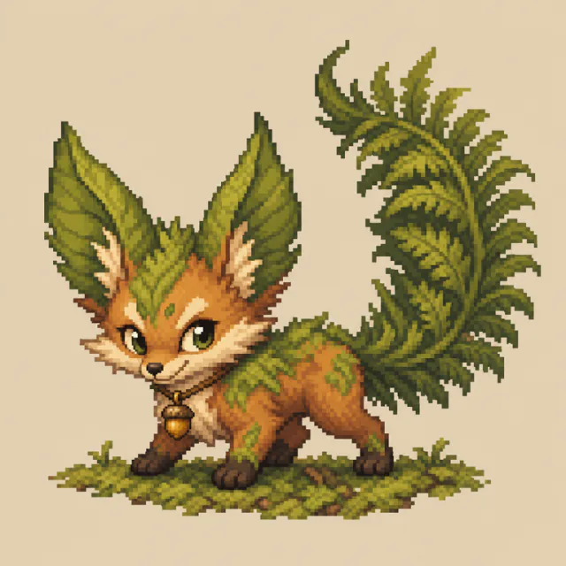 A moss-fox Wildkin Workling